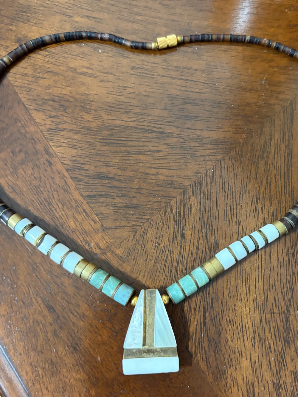 Vintage Santo Domingo Heishi Layered Southwestern PreOWned Necklace